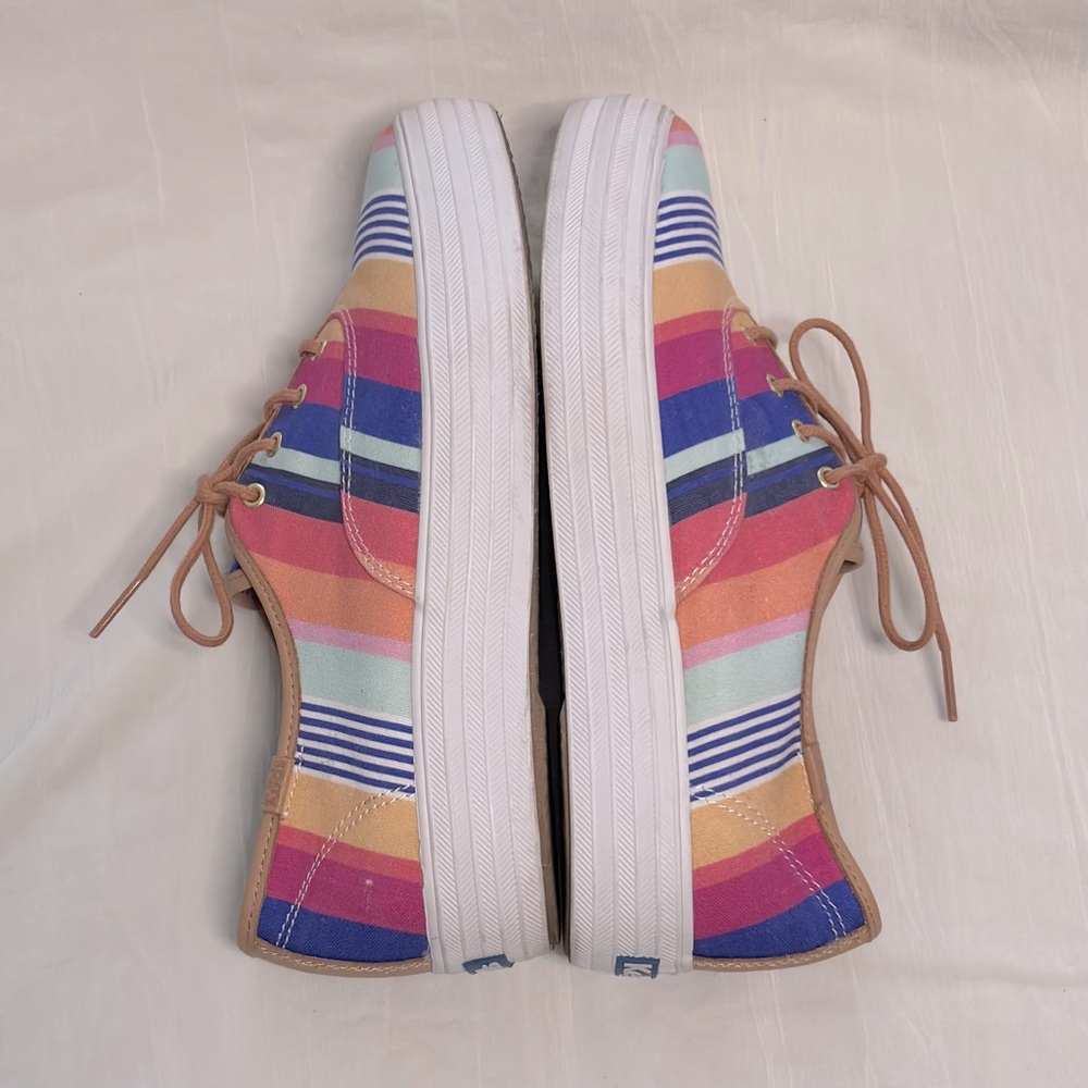 Keds X Sunny Life Striped Canvas Sneakers Multicolor Size 7 Platform Sole - Picture 5 of 12